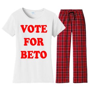 Vote For Beto Women's Flannel Pajama Set