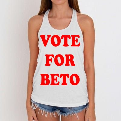 Vote For Beto Women's Knotted Racerback Tank