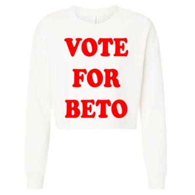 Vote For Beto Cropped Pullover Crew
