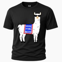 Vote For Beto Llama Cooling Performance Crew T-Shirt