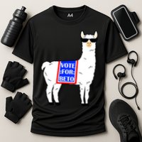 Vote For Beto Llama Cooling Performance Crew T-Shirt