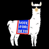 Vote For Beto Llama Cooling Performance Crew T-Shirt