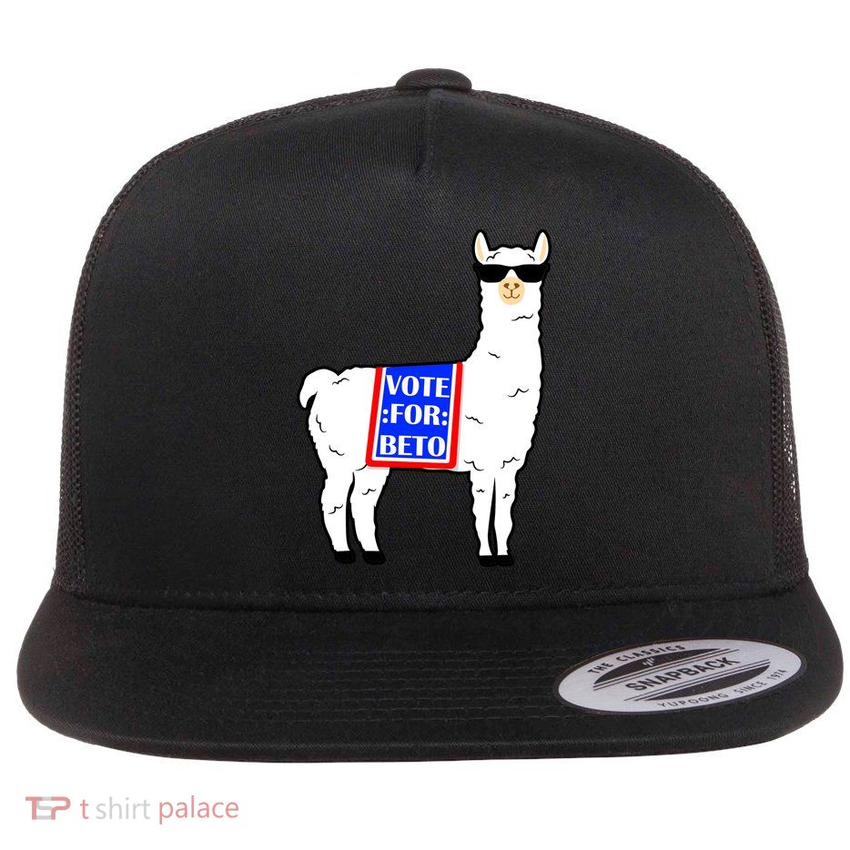 Vote For Beto Llama Flatbill Hat