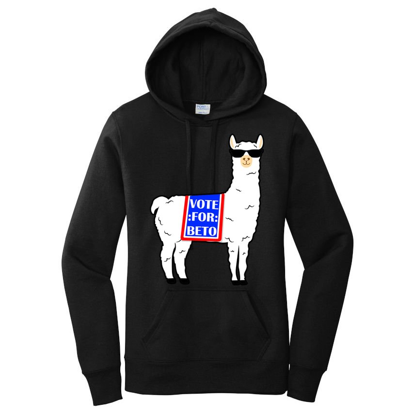 Vote For Beto Llama Women's Pullover Hoodie