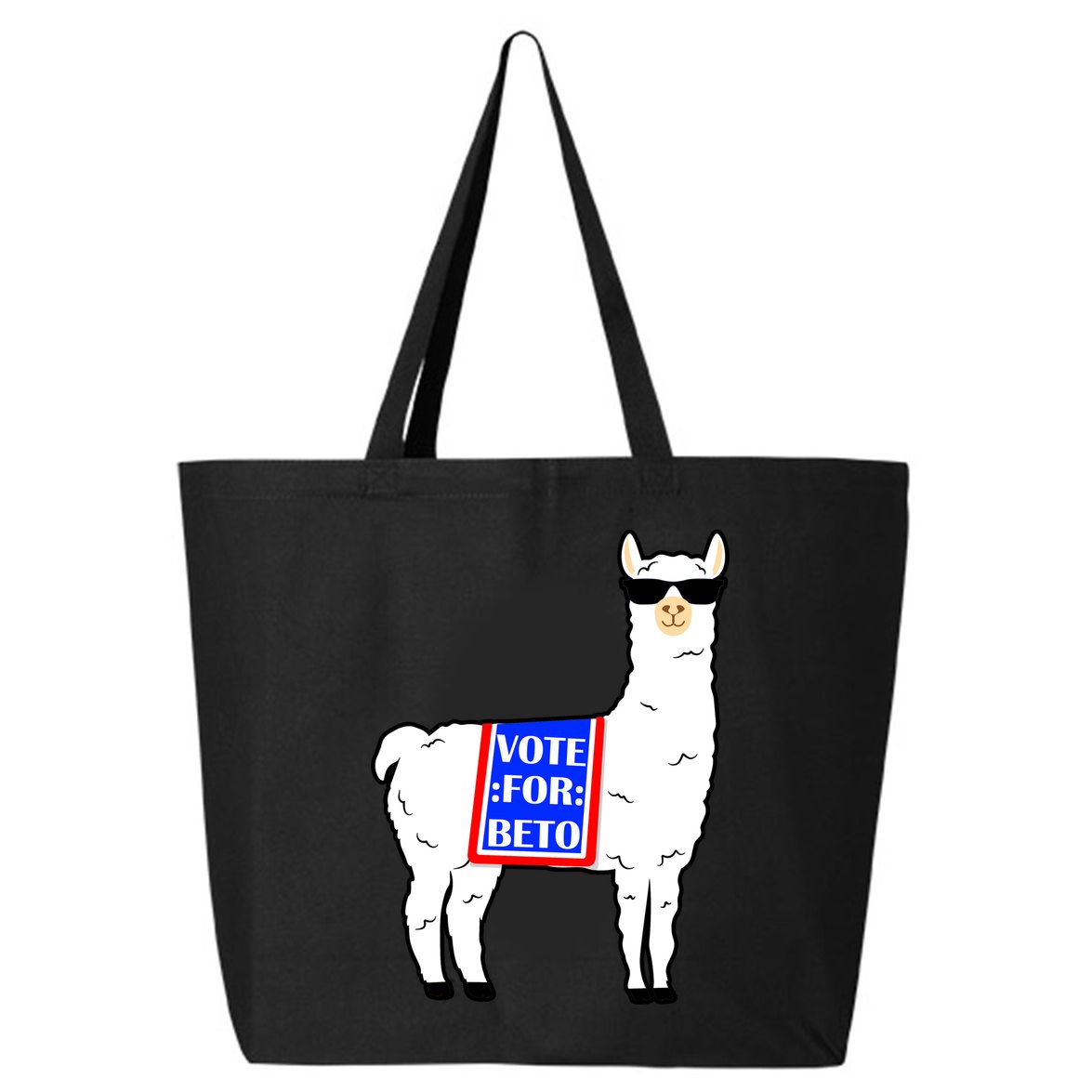 Vote For Beto Llama 25L Jumbo Tote