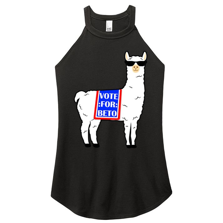 Vote For Beto Llama Women's Perfect Tri Rocker Tank