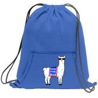 Vote For Beto Llama Sweatshirt Cinch Pack Bag