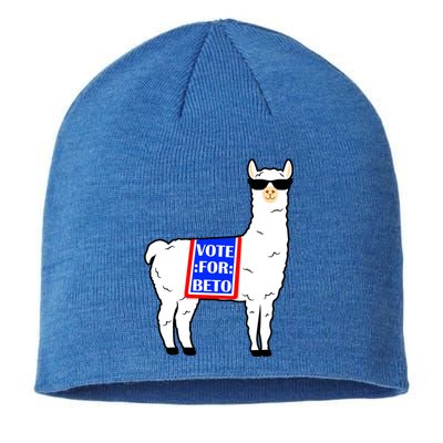 Vote For Beto Llama Sustainable Beanie