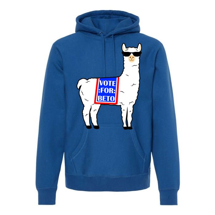 Vote For Beto Llama Premium Hoodie