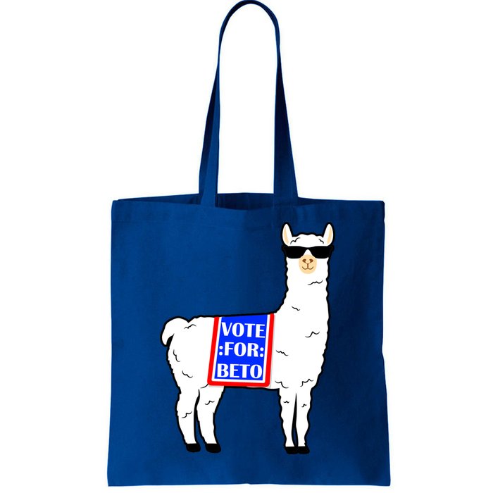 Vote For Beto Llama Tote Bag