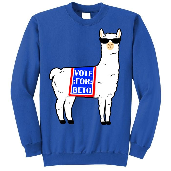 Vote For Beto Llama Tall Sweatshirt