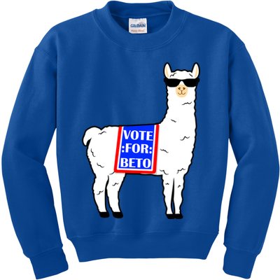 Vote For Beto Llama Kids Sweatshirt