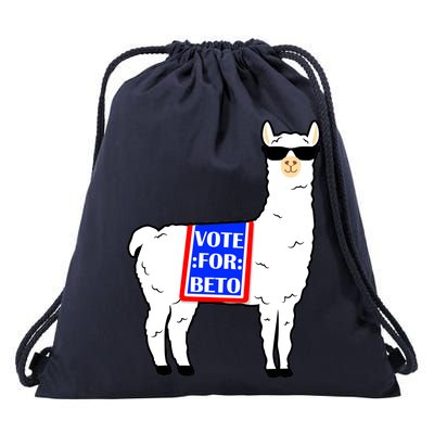 Vote For Beto Llama Drawstring Bag