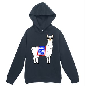 Vote For Beto Llama Urban Pullover Hoodie