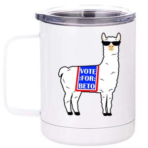 Vote For Beto Llama 12 oz Stainless Steel Tumbler Cup