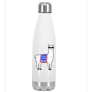 Vote For Beto Llama Stainless Steel Insulated Water Bottle