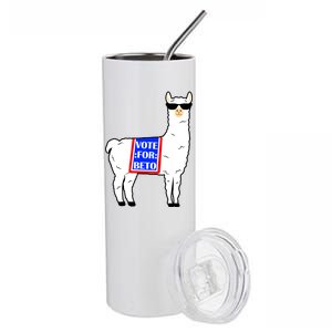 Vote For Beto Llama Stainless Steel Tumbler