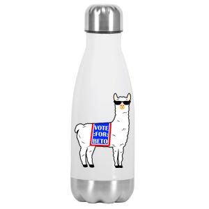 Vote For Beto Llama Stainless Steel Insulated Water Bottle