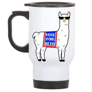 Vote For Beto Llama Stainless Steel Travel Mug