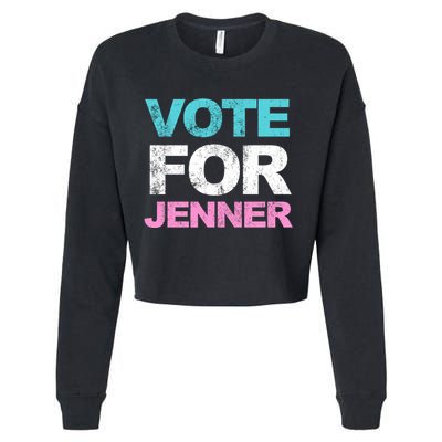 Vote For Jenner California Governor Cropped Pullover Crew
