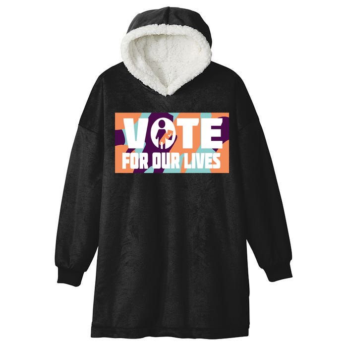 Vote For Our Lives Hooded Wearable Blanket