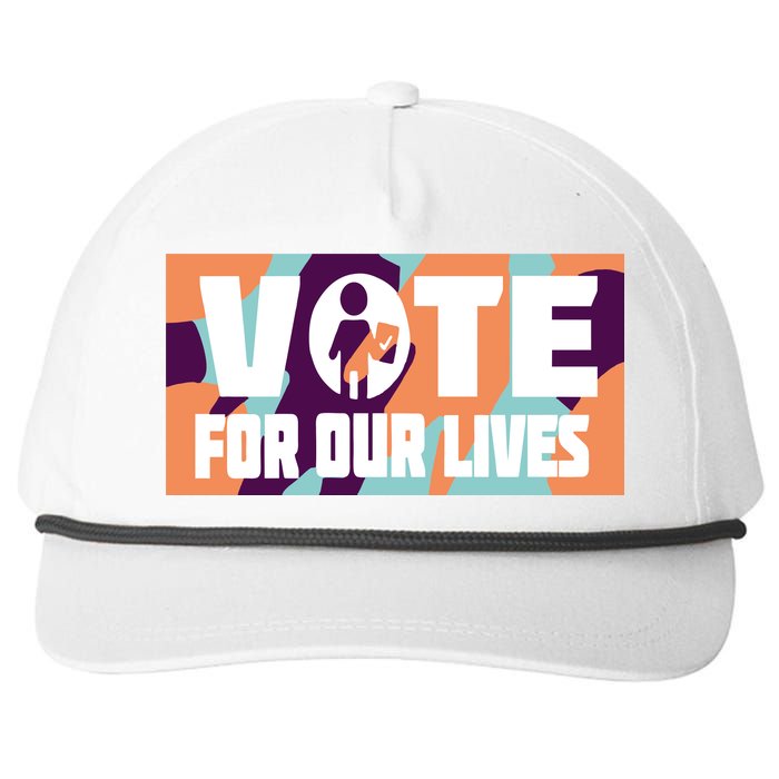 Vote For Our Lives Snapback Five-Panel Rope Hat