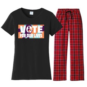 Vote For Our Lives Women's Flannel Pajama Set