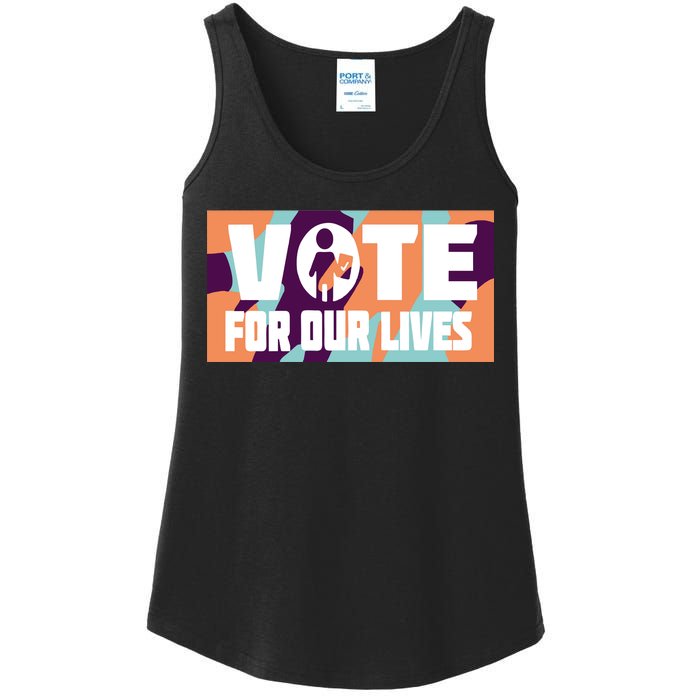 Vote For Our Lives Ladies Essential Tank