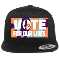 Vote For Our Lives Flat Bill Trucker Hat