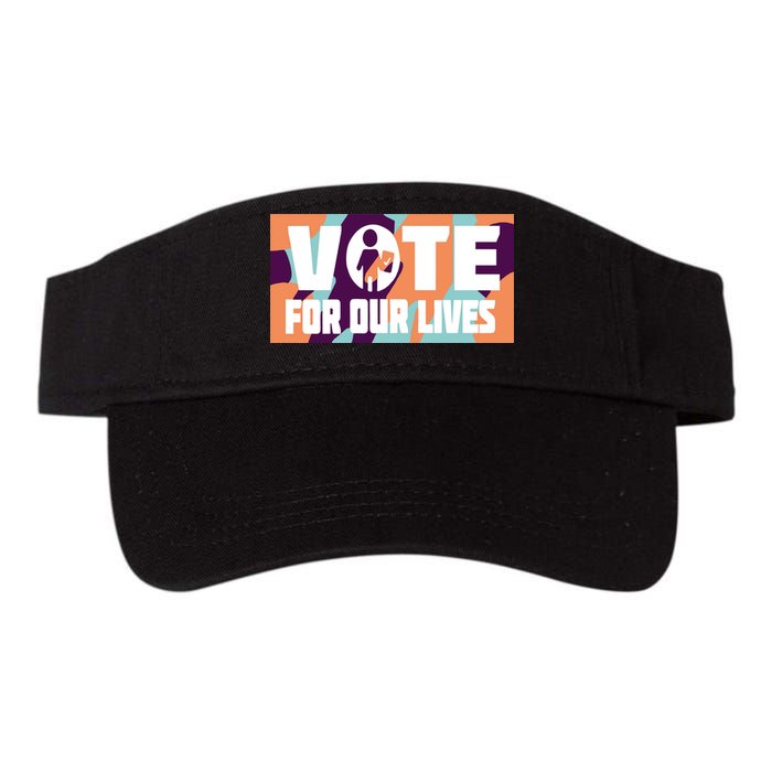 Vote For Our Lives Valucap Bio-Washed Visor