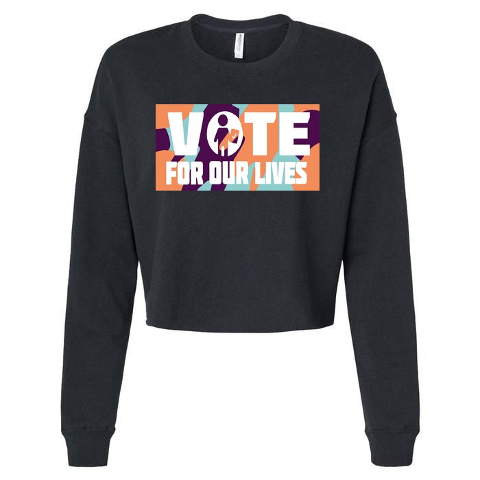 Vote For Our Lives Cropped Pullover Crew