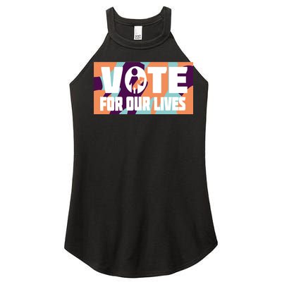 Vote For Our Lives Women’s Perfect Tri Rocker Tank