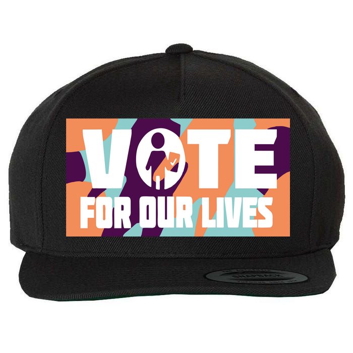 Vote For Our Lives Wool Snapback Cap