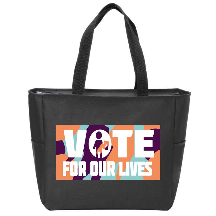 Vote For Our Lives Zip Tote Bag