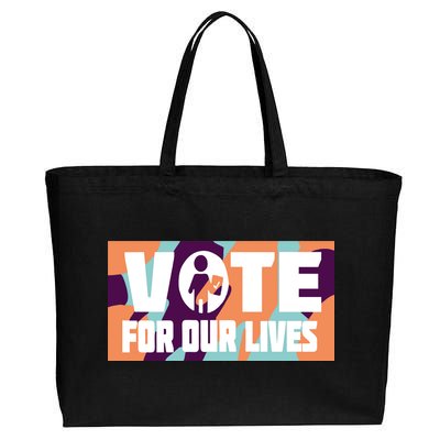 Vote For Our Lives Cotton Canvas Jumbo Tote