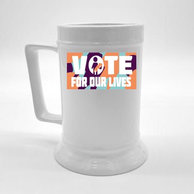 Vote For Our Lives Beer Stein