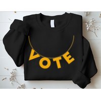 VOTE Gold Chain Necklace 2020 Election Sweatshirt