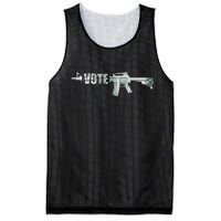 Vote Guns Mesh Reversible Basketball Jersey Tank