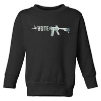 Vote Guns Toddler Sweatshirt