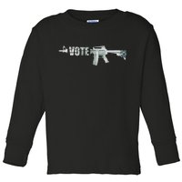 Vote Guns Toddler Long Sleeve Shirt