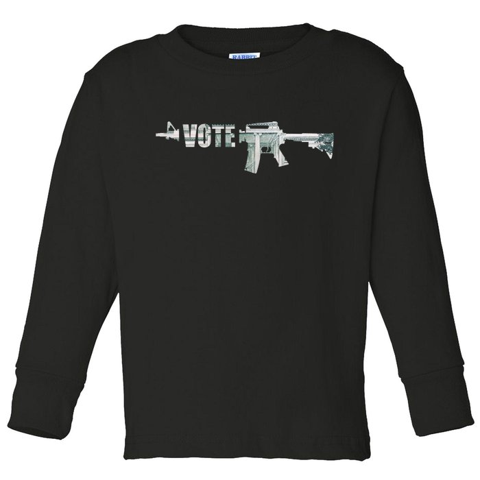 Vote Guns Toddler Long Sleeve Shirt