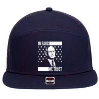 Vote In Fauci We Trust 7 Panel Mesh Trucker Snapback Hat