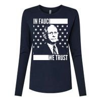 Vote In Fauci We Trust Womens Cotton Relaxed Long Sleeve T-Shirt