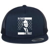 Vote In Fauci We Trust Flat Bill Trucker Hat