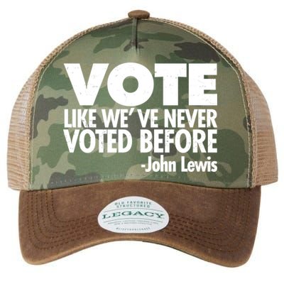 VOTE Like We've Never Voted Before John Lewis Legacy Tie Dye Trucker Hat