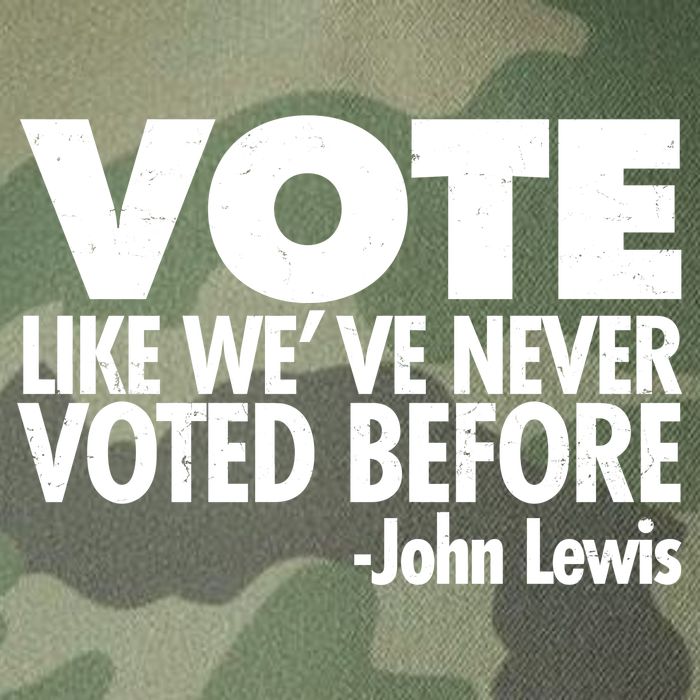 VOTE Like We've Never Voted Before John Lewis Legacy Tie Dye Trucker Hat