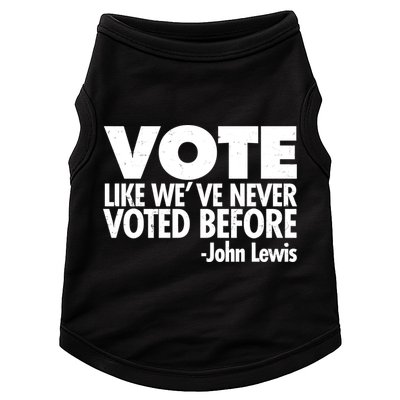 VOTE Like We've Never Voted Before John Lewis Doggie Tank