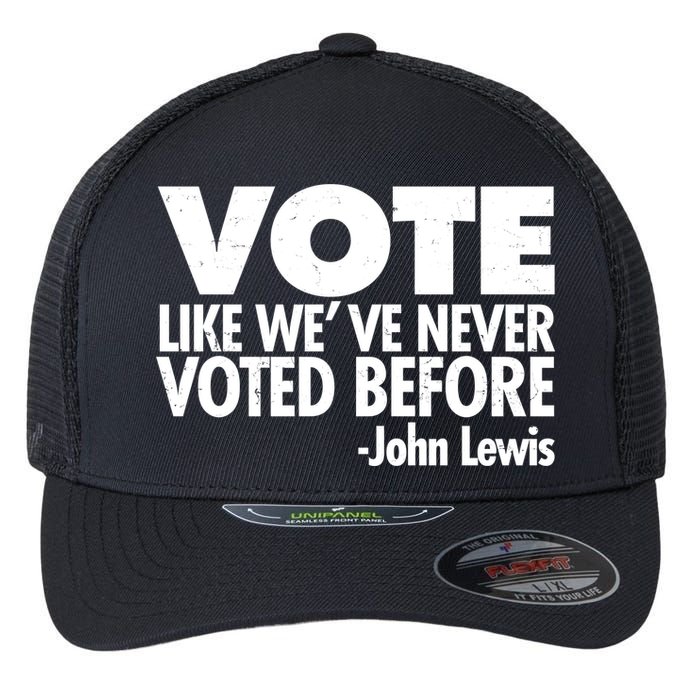 VOTE Like We've Never Voted Before John Lewis Flexfit Unipanel Trucker Cap
