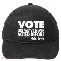 VOTE Like We've Never Voted Before John Lewis 7-Panel Snapback Hat