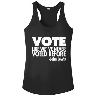 VOTE Like We've Never Voted Before John Lewis Ladies PosiCharge Competitor Racerback Tank